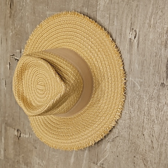 💕ERIC JAVITS💕 Fringe PInch Packable Fedora Squishee Straw Hat ~ Flax Mix NWT - Picture 10 of 16